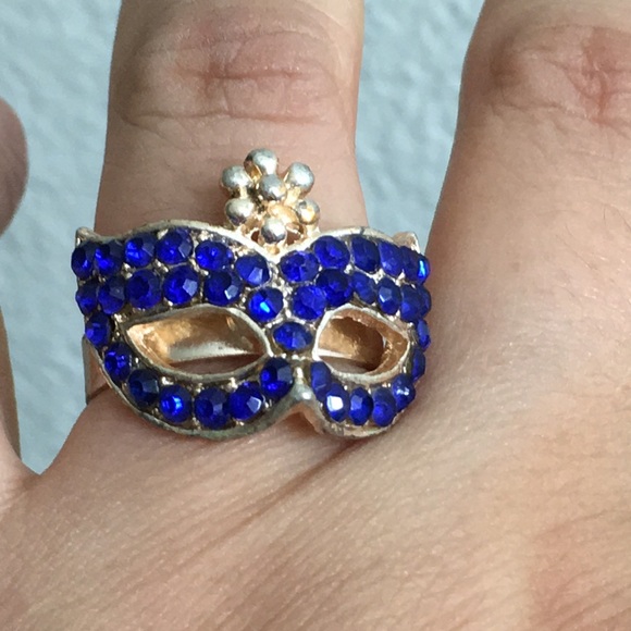 🖤Vtg Venetian mask design ring - Picture 3 of 13